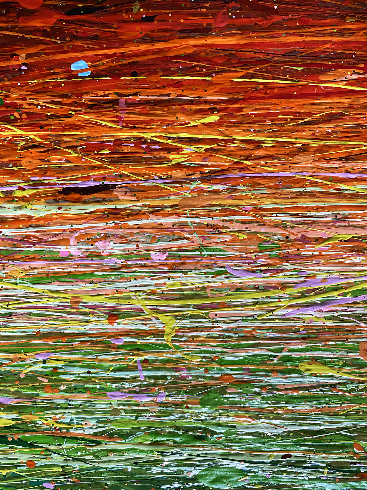 Mirage In Blue Red And Green Close Lr