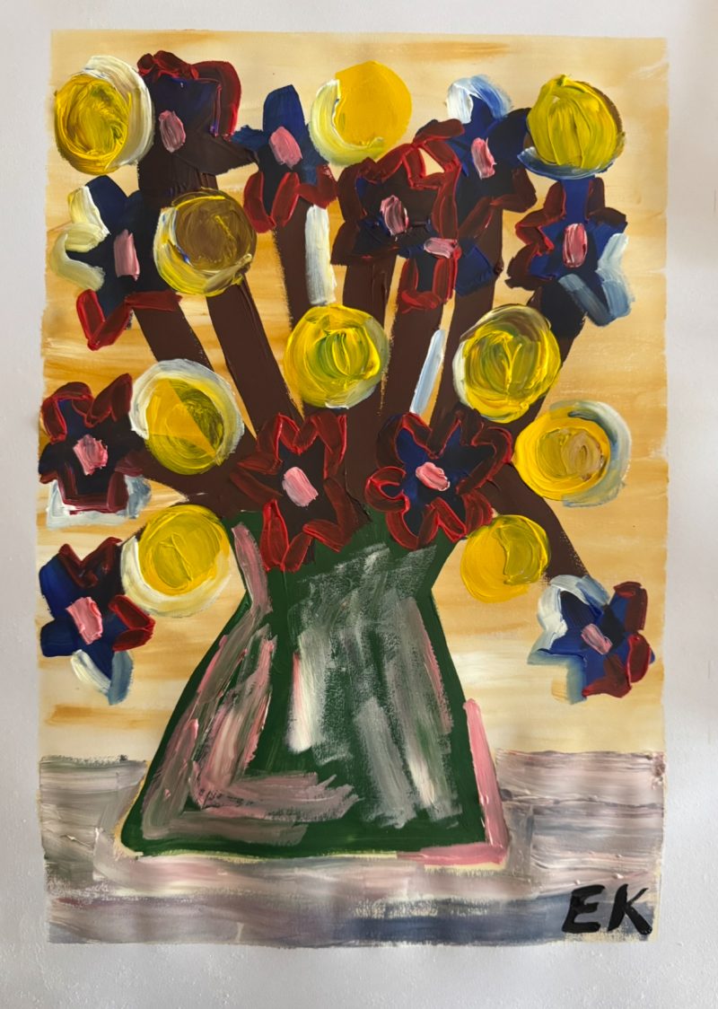 Joyful Yellow and Red Still Life