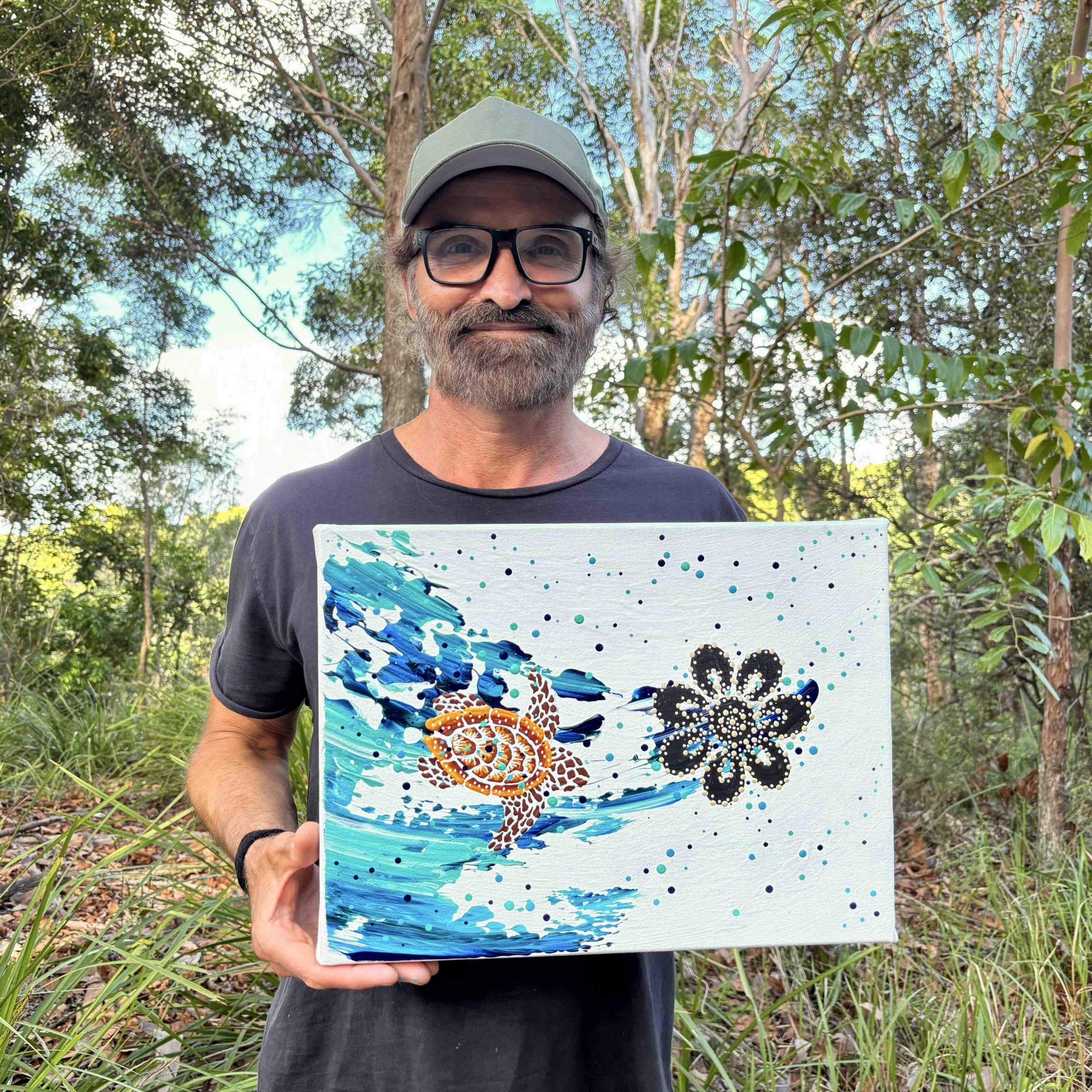 Turtle Increase Song Cycle Aboriginal Art Anthony Walker Milbi Designs 31x41 Jan 2026 2 W Artist