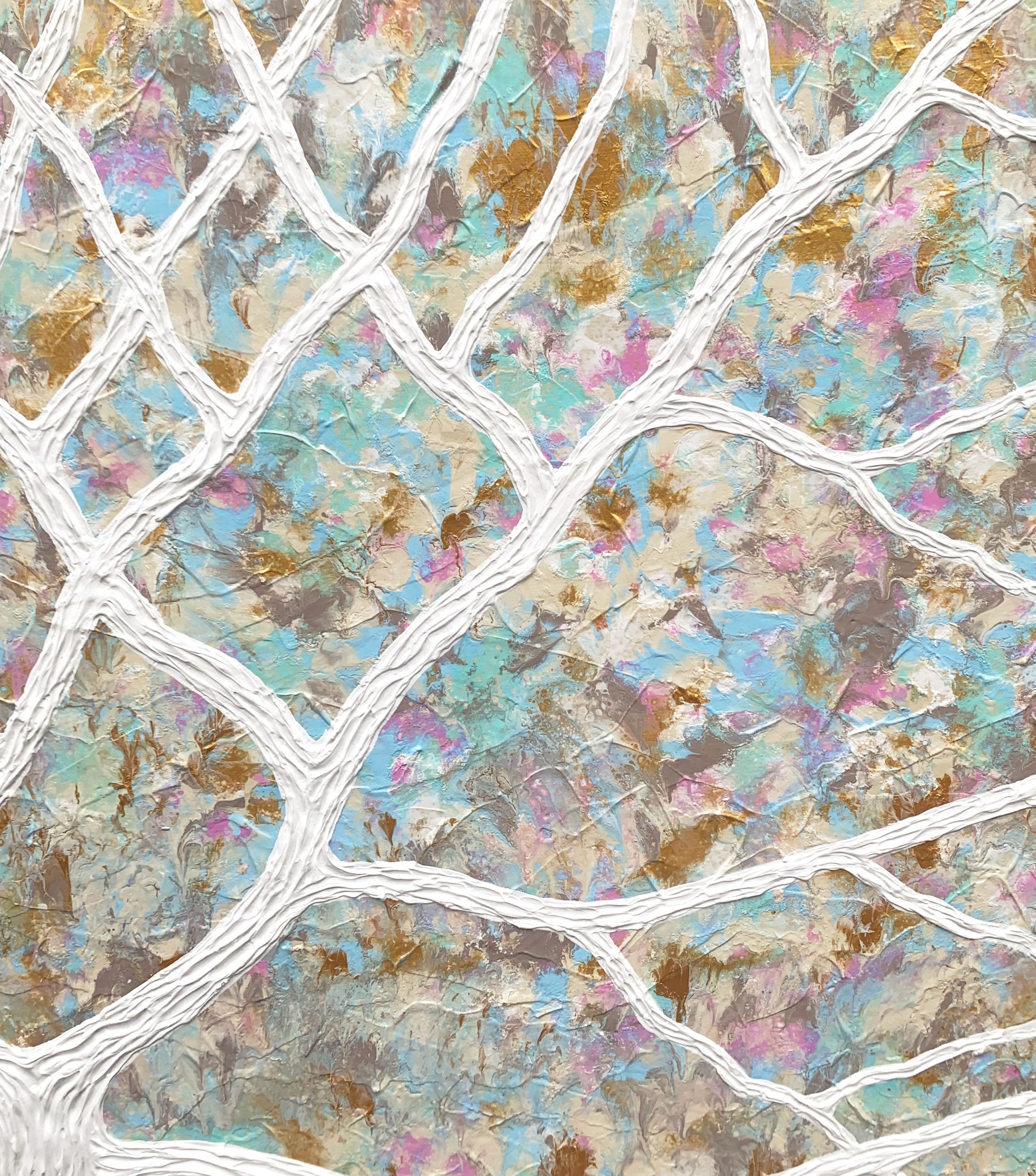 Textures Beach Tree Impasto Abstract Miranda Lloyd