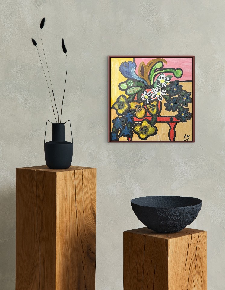 Still Life With Many Flowers Setting