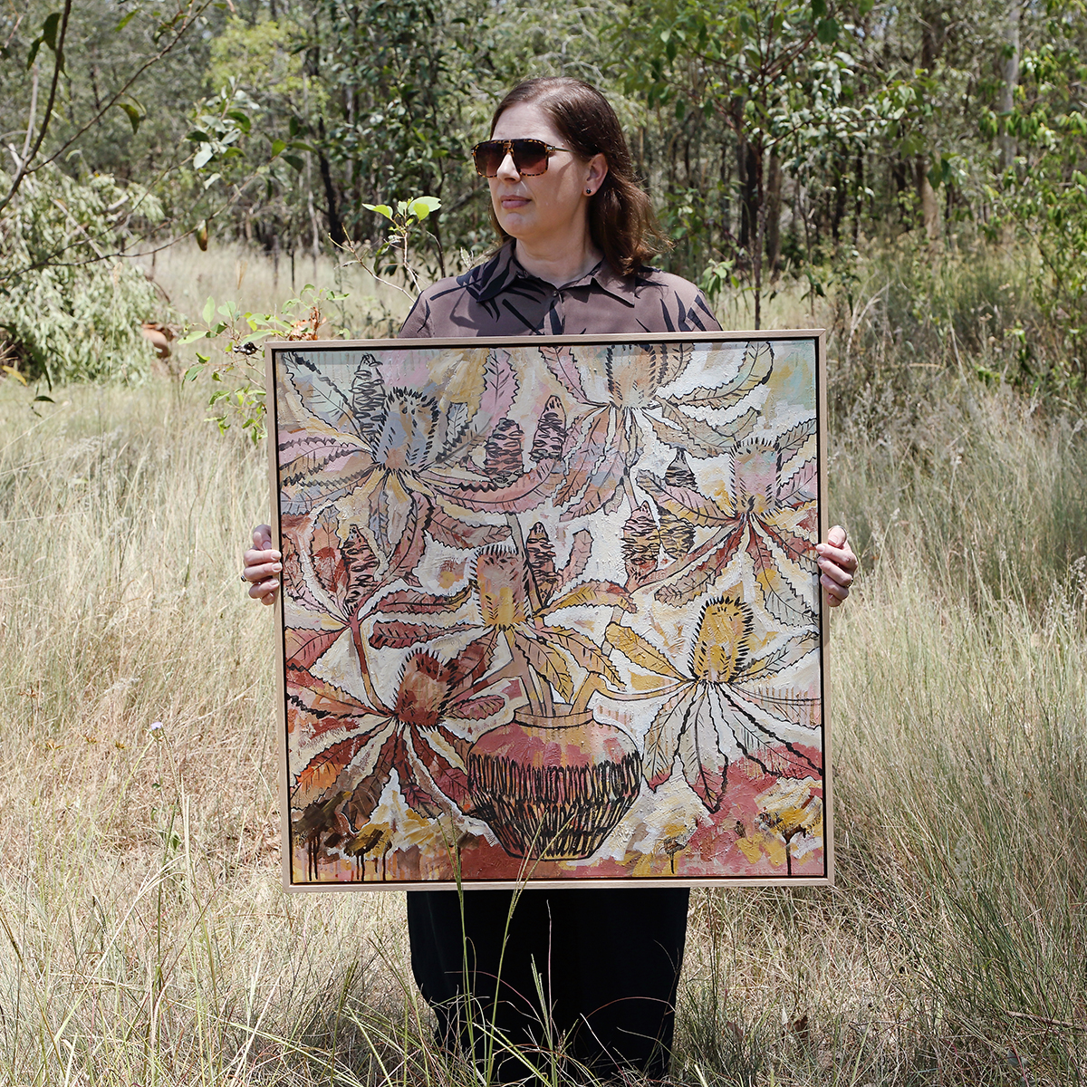Lr 010 Banksia Robur Still I Smith & Brooks Brisbane Artists Fine Art Prints Australian