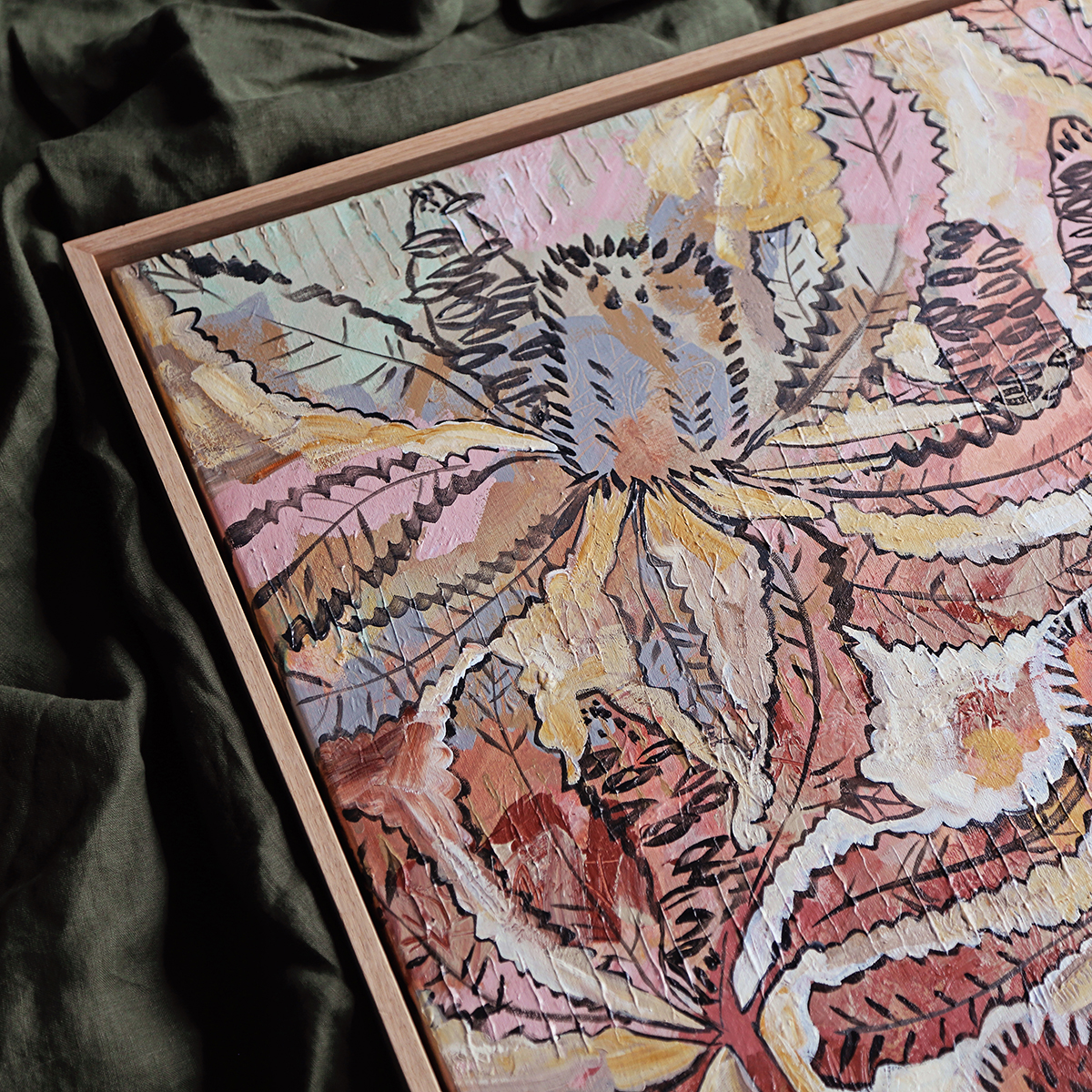 Lr 039 Banksia Robur Still I Smith & Brooks Brisbane Artists Fine Art Prints Australian