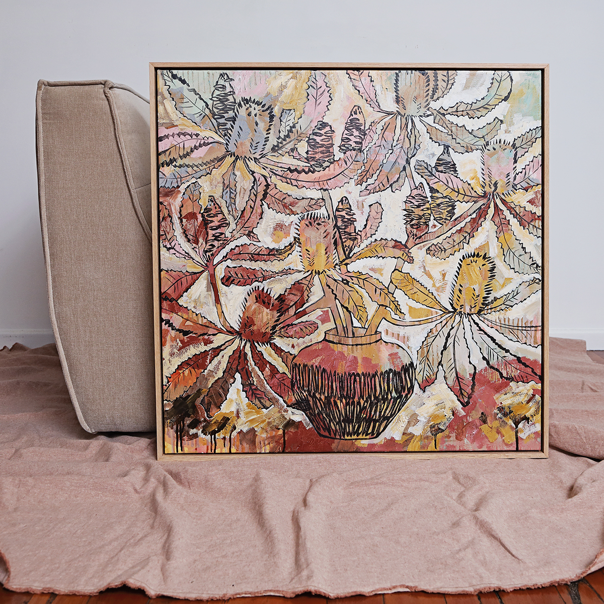 Lr 081 Banksia Robur Still I Smith & Brooks Brisbane Artists Fine Art Prints Australian