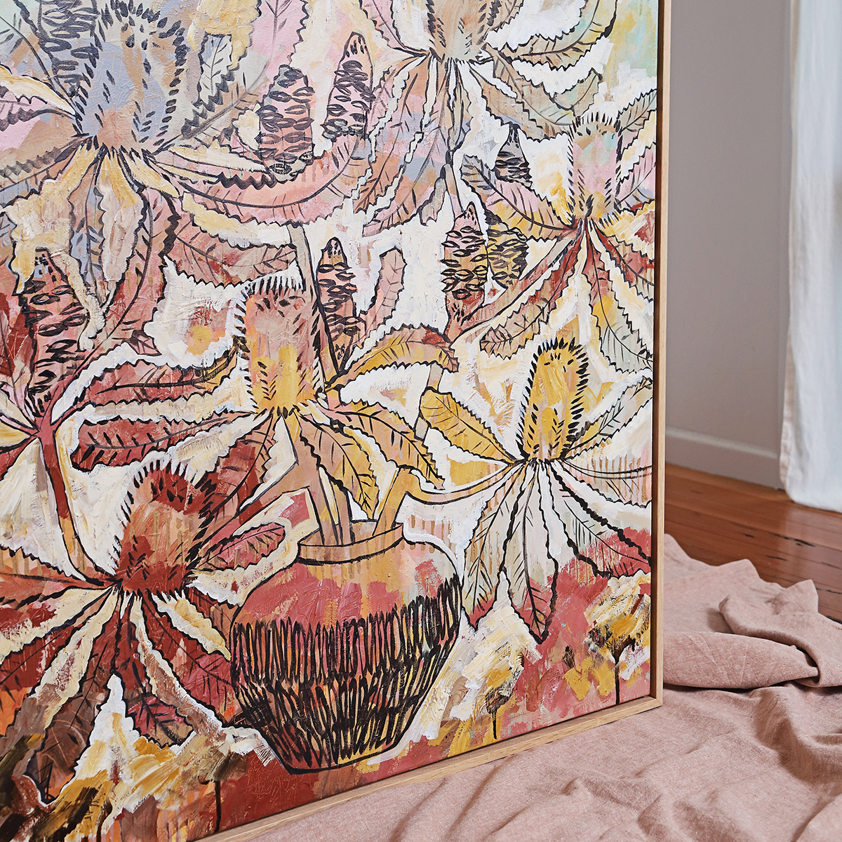 Lr 087 Banksia Robur Still I Smith & Brooks Brisbane Artists Fine Art Prints Australian