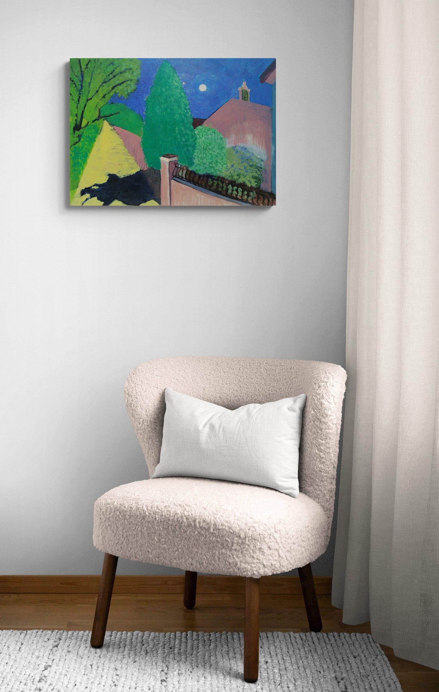 Comfy Chair In A Living Room Corner