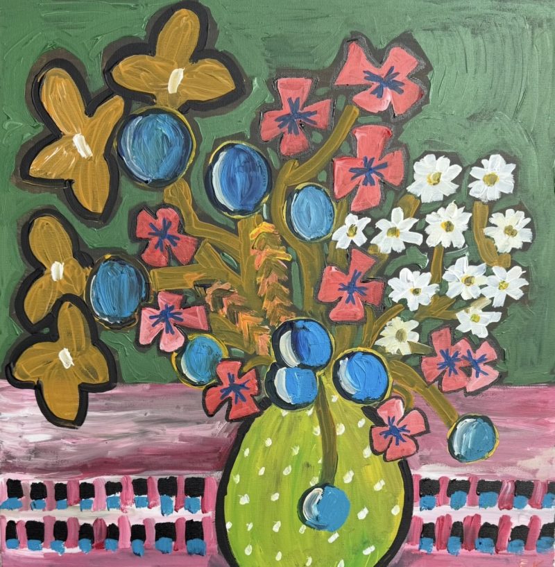 Still Life with Many Different Types of Flowers