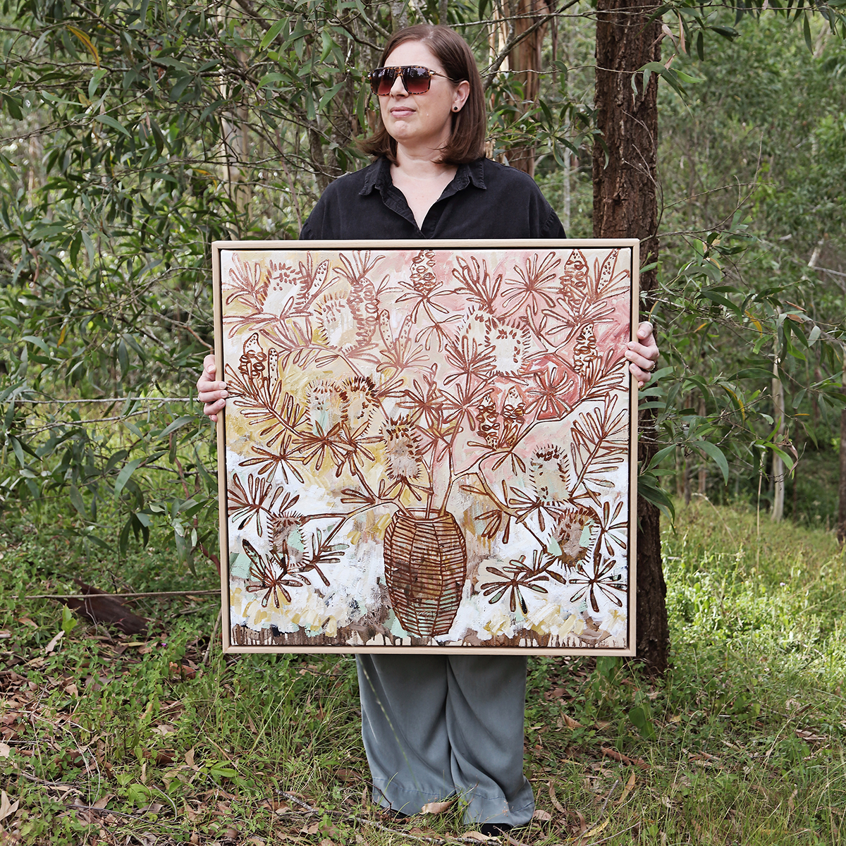 Lr 014 Silver Banksia Still I Smith & Brooks Australian Artists Fine Art Prints