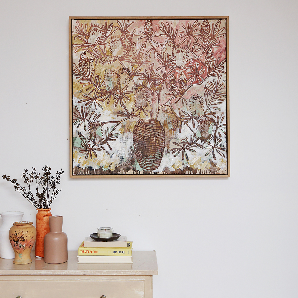 Lr 049 Silver Banksia Still I Smith & Brooks Australian Artists Fine Art Prints