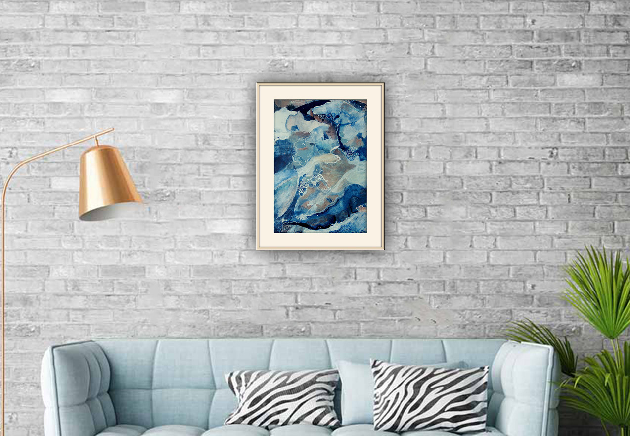 Free Elegant Room Interior Frame Poster Mockup Psd 003