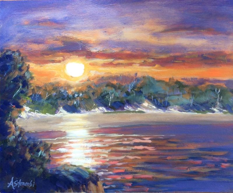Sunset over Whiting Beach